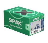SPAX Vis universelle, 3,5 x 45 mm, 1000 pièces, Tête centrante, Tête fraisée, T-STAR plus T20, 4CUT, WIROX - 1191010350455