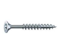 Vis à bois aggloméré tête fraisée empreinte torx acier zingué blanc partiellement filetées wirox, ø 4,5 mm, longueur 70 mm, boît G