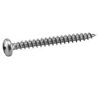 Vis à bois agloméré tête cylindrique bombée pozidrive inox A2 6X50 boîte de 100 ACTON 623066X50