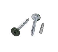 Vis à bois et métal auto-foreuse - SKIRCO - 4,2x38 mm RAL 6020 - 80 pièces - Tête large PH - Filetage complet