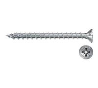 fischer fischer Vis PowerFast II FPF II CZF 4,5x50 BC 200 Tête fraisée, empreinte PZ, zingué blanc, filetage total Quantité:500