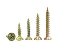 Vis à bois for panneaux de fibres, clous M3.5 M4 M5, Zinc jaune, vis à bois autotaraudeuses, 15 à 30 pièces(45mm,M4 30pcs)