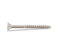Vis à bois inox A4 5x80 mm tête fraisée TX25 - Filetage partiel - Boîte de 100 vis