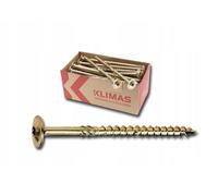 Vis à bois - KLIMAS - WKCP-06140 - Bichromaté - Tête ronde - Lot de 100 pcs