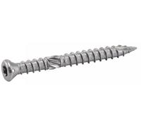 Vis à bois terrasse tête fraisée 6 lobes double filet inox A2 - Ø 5 x 100 mm - Boite de 100 - ACTON - 623275X100