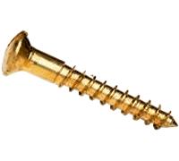 GFD Vis à bois 103076 DIN 95 tête fraisée bombée fendue laiton 5x50 boîte de 100