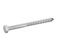 Acton Tirefonds bois DIN 571 – Tête hexagonale, inox A2, filetage partiel 6x60 – 100 pièces