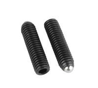 Vis à boulon ， 1/2/3 pièces noir grade 12,9 M2,5 M3 M4 M5 M6 M8 M10 M12 M16 douille hexagonale ressort bille point de piston vis réglage (4 mm, M5-3 pièces)(6mm,M8 2pcs)
