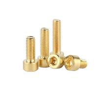 Vis à boulon ， 1-20 pièces M2 .5 M3 M4 M5 M6 M8 M10 tête hexagonale en laiton pur Boulons(8 mm, (2 pièces))(10mm,M5 (5pcs))