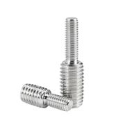 Vis à boulon, 2 5 pièces M4 M5 M6 M8 M10 M12 M16, vis de conversion réductrices en acier inoxydable 304, sans tête double extrémité, adaptateur caméra (5, M3 x 10 mm vers mm)(2pcs,M4x15mm to M5x15mm)