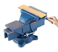 Vis à chaîne de 5 pouces - Pince de fraisage portable en fonte - Revêtement époxy - Mâchoires en acier 45# - Résistant aux chocs - Poids : 6 kg - Pince de banc