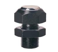 Vis à cric pivotant ZT35 36, en acier au carbone, revêtement noir, avec Surface lisse et dentelée for le réglage du Support de l'équipement(ZT36,1217)