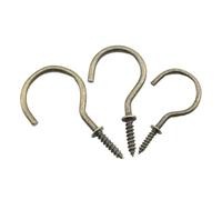 Vis à crochet en Bronze, crochets de plafond autotaraudeurs en acier au carbone plaqué cuivre, 1/2 pouces à 2 pouces, 10 à 30 pièces(1-1/4",20pcs)