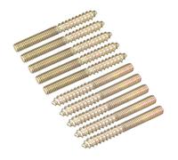 Vis à double filetage SOURCING MAP M4x40mm Boulon Cintre Double Extrémité Filetage Cheville Vis pour Bois Meubles 20Pcs