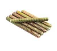 Vis à double tête 20/50100 pièces enduit Double tête filetage tête libre tige filetée complète(M4*40 100PCS)