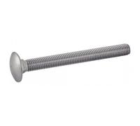 Vis à métaux tête ronde collet carré filetage total - inox A2 DIN 603 - 8X50 - x100 ACTON