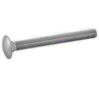 Vis Métaux Tête Ronde Collet Carré Inox A2 Din 603, Diamètre 8 Mm, Longueur 80 Mm, Boîte De 50 Vis