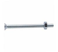 Vis à métaux zinguée tête fraisée PZ cruciforme Viswood Ø 4x50 mm (lot de 8 vis+écrou)