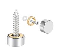 Vis à mirroir SOURCING MAP Cache Vis Miroir Décoratif Capuchons Couverture Clous Poli Acier Inox 10mm 8Pcs