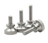 Vis à molette à tête plate moletée Vis à tête plate moletée en acier inoxydable 304, M2-M6 x 3-40mm, 1/2/5/10 pièces(2pcs,M2.5 x 8mm)