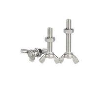 Vis à oreilles à tête papillon en acier inoxydable 304/316, écrous hexagonaux, accessoires combinés M3, M4, M5, M6, M8(304 stainless steel,25MM_M5-5SETS)