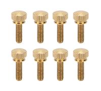 Vis à Oreilles Moletées en Cuivre Pur M5 50 Pièces | Maintien sûr des composants, filetage antidérapant, tête plate pour fixation manuelle
