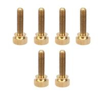 Vis à oreilles moletées en cuivre pur M5, 50 pièces | Moletage antidérapant, confort de serrage manuel, filetage mâle M5, pour assemblage sans outil