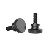 Vis à pouce à tête moletée, noir, serrer à la main, serrure de rideau, plusieurs tailles, 2/5/10 pièces(4mm,M6 (5Pcs))
