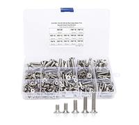 Vis à Six Pans Creux en Acier Inoxydable 304, Kit Assortiment 260 Pièces, M4 M5 M6, avec Boîte de Rangement