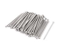 sourcing map M3 x 60mm Vis à tête cylindrique en 304 acier inoxydable boulon 60pcs