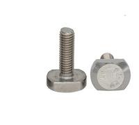 Vis à tête carrée en T en acier inoxydable 304 M8 M8*40/45/50/55/60 M8x40/45/50/55/60 Boulon à tête en T(2Pcs 304ss M8x60)