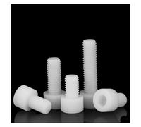 Vis à tête creuse hexagonale en Nylon blanc, 3 à 30 pièces, boulons à tête cylindrique en plastique, vis isolées M3 M4 M5 M6(16mm,M6(10pcs))