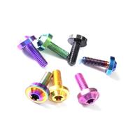 vis à tête cruciforme, Vis cruciforme, vis à bride, en titane M4 M5 M6, tête cylindrique six pans creux avec boulon collier, 1 pièce