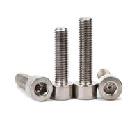 Vis à tête cylindrique à six pans creux en titane M8, vis à tête cylindrique, 10 pièces, M8X20