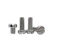 Vis à tête cylindrique fendue DIN84, lot de 5/50 pièces, M1, M1.2, M1.4, M1.6, M2, M2.5, M3, M4, M5, M6, M8, en acier inoxydable 304(12mm)