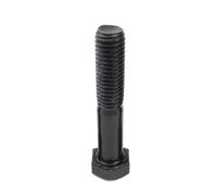 vis à tête en T Vis à tête hexagonale en acier au carbone, filetage complet et partiel, 1 pièce, M18, M20, M22, M27, boulons hexagonaux externes noirs(M20x160 1PCS)