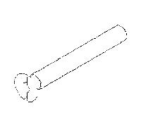 Vis à tête fraisée Dornbracht M5x40-1/8IG DIN 09303000290 093030002 M5 x 40 mm