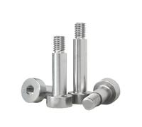Vis à tête hexagonale creuse à épaulement for roulement, boulon à tête cylindrique en acier inoxydable 304, vis à tête cylindrique M2, M2.5, M3, M4, M5, M6, M8, M10, M12(55mm,D8x M6 (5pcs))