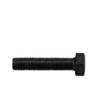 Vis à tête hexagonale en acier au carbone DIN933M12 M14 M16, filetage complet et partiel, boulons à tête hexagonale externes noirs(M16x85 2PCS)