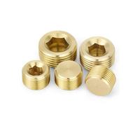 Vis à tête plate | ,5 pièces NPT1/8 vis de réglage à extrémité plate en laiton, bouchon de tuyau hexagonal(M14 1.5(4pcs))