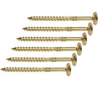 Vis à tête plate 8 x 160 - 50 pces Vis de construction pour bois TORX
