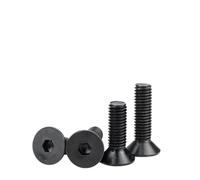 Vis à tête plate à six pans creux en acier au carbone M1.6 M2 M2.5 M3 M4 M5 M6 M8 M10 M12 boulons Allen vis à métaux(M8 5pcs,30mm)