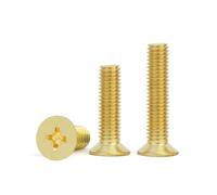 Vis à tête plate | Vis à tête plate croisée en laiton M4 × 8mm, vis à tête fraisée Phillips 100 pièces(M5x45mm 20pcs)