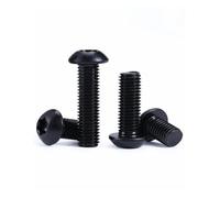 Vis à tête ronde noire M3 M4 M5 M6 M8 M10, en acier de qualité 10.9, à Six lobes, boulon à tête ronde, longueur 4mm ~ 30mm, 2 à 50 pièces(M10x16mm-5pcs)