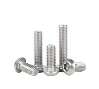 Vis à tête ronde Torx à six lobes en acier inoxydable 304, M3, M4, M5, M6, M8, M10, M12, avec goupille, antivol et inviolable.(50mm,1pc M10)