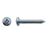 Vis à tôle tête cylindrique bombée large Pozidriv Zingué - 2,9 x 15,9 mm - Boite de 2000 - LENNIE - 021289604