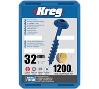 Vis à trous de poche 32 mm Blue-Kote™ Maxi-Loc, Filetage épai, 1200 - KREG - SML-C125B-1200-INT