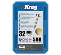 Vis à trous de poche 32 mm Revêtu de Zinc Maxi-Loc, Filetage fin - - SML-F125-500
