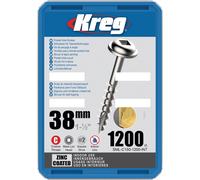 Vis à trous de poche 38 mm Revêtu de Zinc Maxi-Loc, Filetage épai, 1200 - - SML-C150-1200-INT