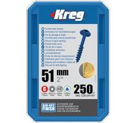 Vis à trous de poche 51 mm Blue-Kote™ Maxi-Loc, Filetage épai, 250 - KREG - SML-C2B-250-INT